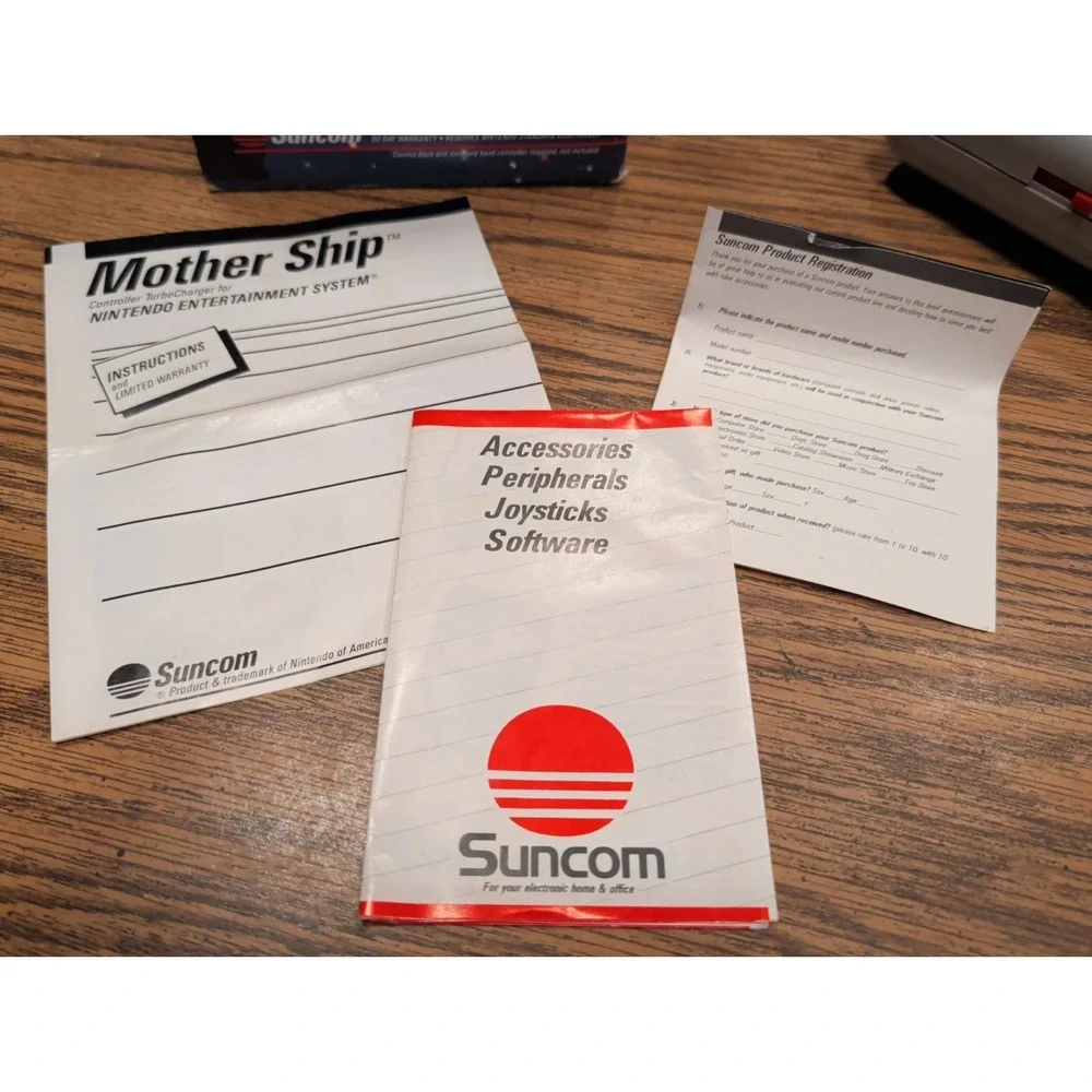 Nintendo NES Mother Ship Control Enhancer by Suncom Joystick In Box